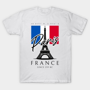 I Love Paris Eiffel Tower France French Souvenir T-Shirt